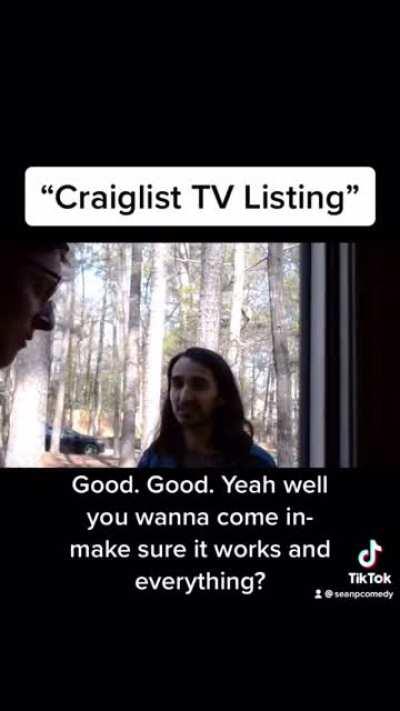 Buying a TV off Craigslist: