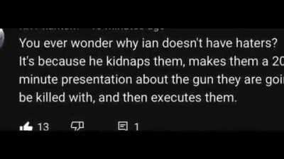 Ian is a killer