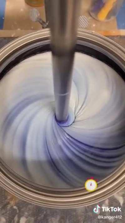 Paint being stirred. Posted on TikTok by Kranger412