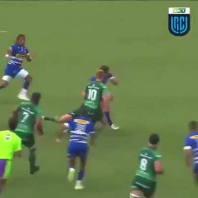 Evan Ysterman Roos try in the Stormers URC season opener