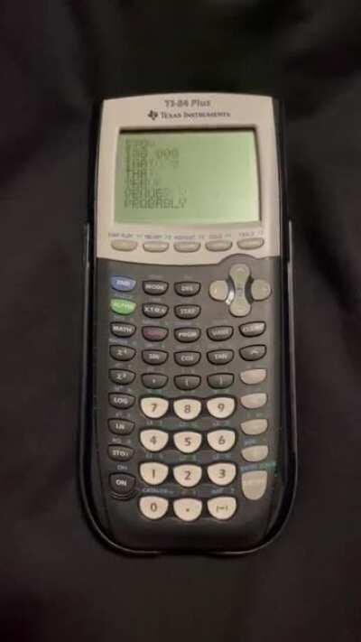 The Bigger Than Life chorus on a TI-84