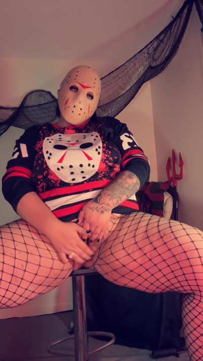 Where’s Mr Voorhees to make Ms. Voorhees here cum?