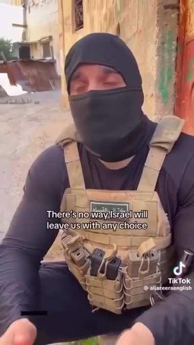 Al-Qassam Fighter, on why he fights for a free Palestine. [Translated]