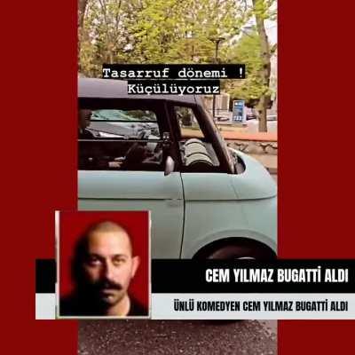 ÜNLÜ KOMEDYEN CEM YİLMAZ ALDIĞI ARABA İLE FAKİR HALKA GÖSTERİŞ YAPTI