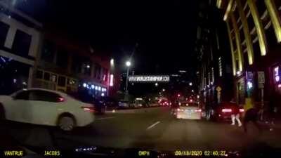 HMF while I calmly waddle to my uber and engage in a smidge of small talk with the driver before getting in, in the middle of a shootout.