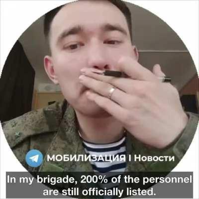 A Russian officer revealed the truth about the losses in the army. In his brigade, there are actually twice as many dead as officially reported.

