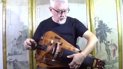 Andrey Vinogradov playing the Hurdy Gurdy