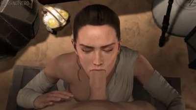 Rey sucking dick (ChasingNero) [Star Wars]