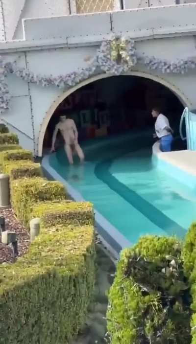 to go skinny dipping at disneyland 