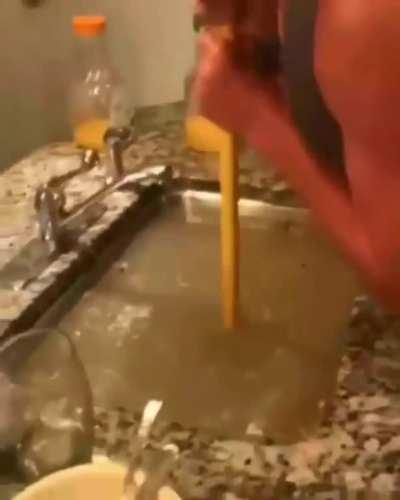 WCGW unclogging sink