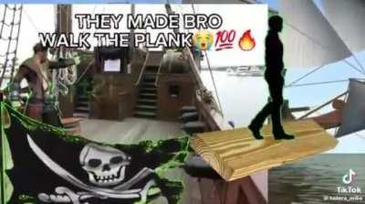 They made bro walk yhe plank😭