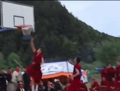 Buddhist Monks Can Play Basketball Well