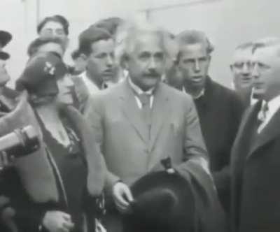 Albert Einstein arrives in America for the first time in 1930..