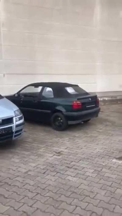 Placing a firework in a car trunk