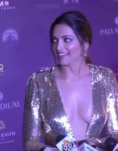 Deepika Padukone Showing cleavage