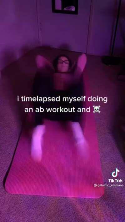 Never timelapse a workout