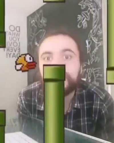 WCGW using the Flappy Bird filter