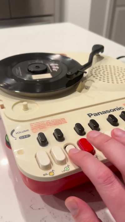 Undone played on a 1970s children’s organ turntable 