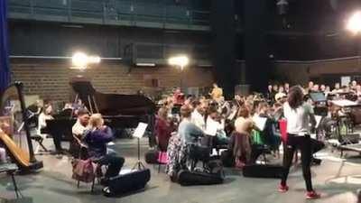 Sonya Belousova just shared this video of the first rehearsal for the Witcher Netflix Concert (Kraków Film Music Festival)