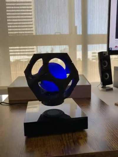 “DIY” Hypersphere (3D printed on top of a floating magnetic stand)