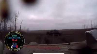 Video showing the work of an electronic defence complex against a Ukrainian FPV. Unknown location or time 