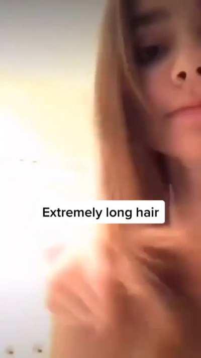 Extremely long hair