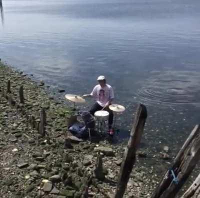 mac drums by the water