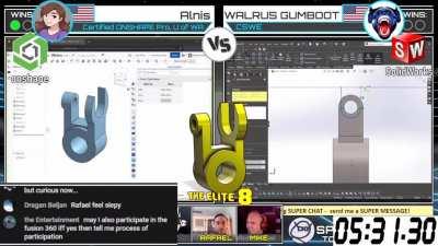 onshape vs SolidWorks in the ELITE 8 of the WORLD SPEEDMODELING CHAMPIONSHIP