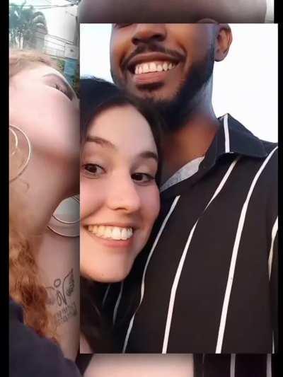 Brazilian black guy making out with white girls