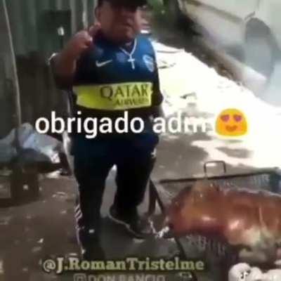 Como vai ser feita a entrega de carne no churras dos crias: