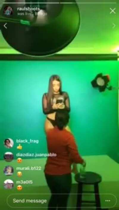 Instagram Live Photoshoot nipslip =)