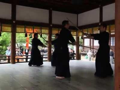 Kanshin Ryu at Shimogamo shrine 2013