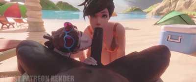 D.va and tracer share a bbc (threedust)