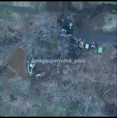 UA Drone spotted by russians and engaged - Fail. Ukraine 2022.