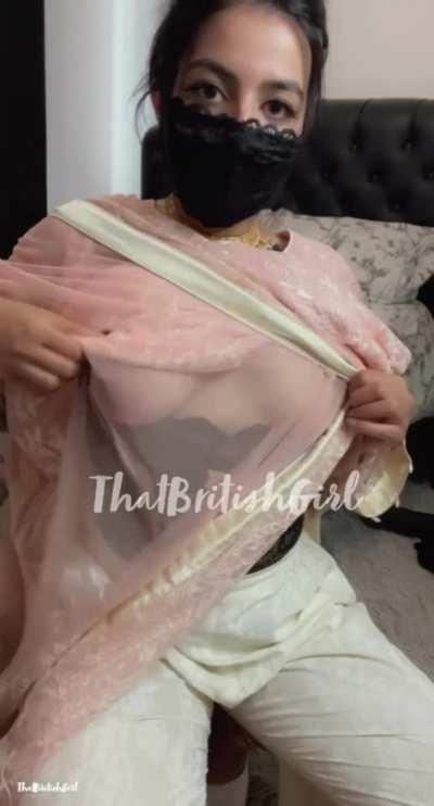 Your perfect little desi bhabi teasing you with my tits