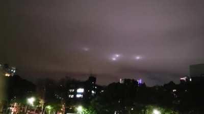 UFO Lights Captured in Korea