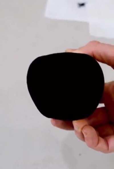 Painting an apple with the blackest paint that absorbs over 99.2% of  visible light : r/interestingasfuck