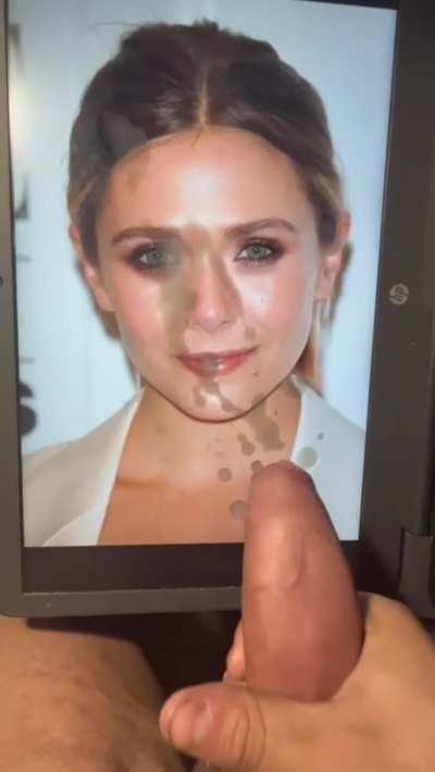 Elizabeth Olsen cum tribute. KIK: millyake2024