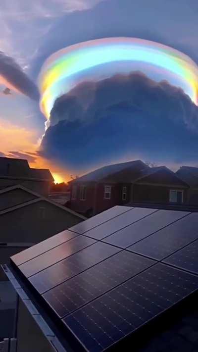 This is a rainbow cloud