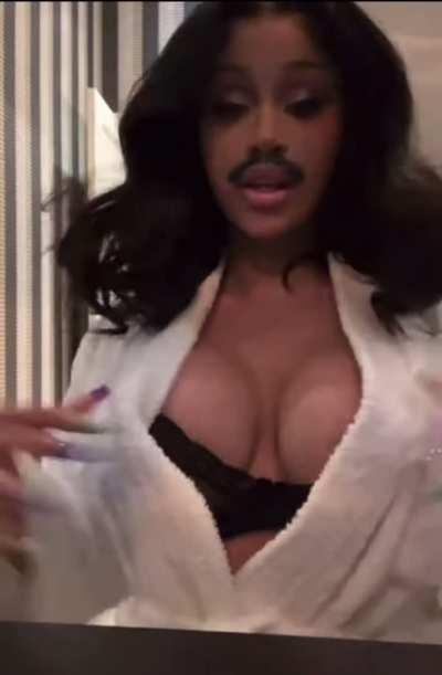 Cardi B Nip Slip on IG Live