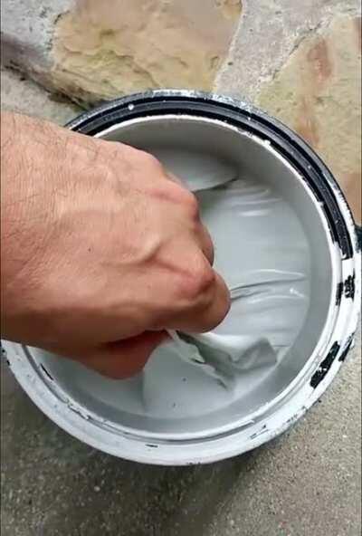 smooth dry paint peel