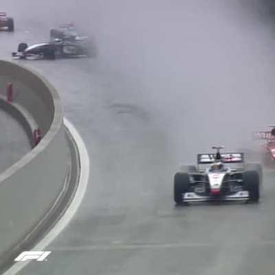 WCGW starting a race in extremely heavy rain.