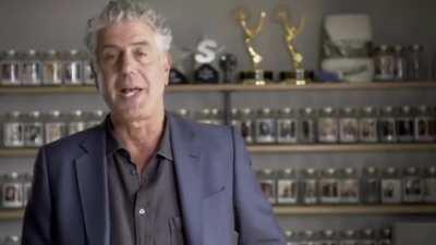 Anthony Bourdain's acceptance speech for the 2014 MPAC award the Parts Unknown episode on the Palestine/Israel divide