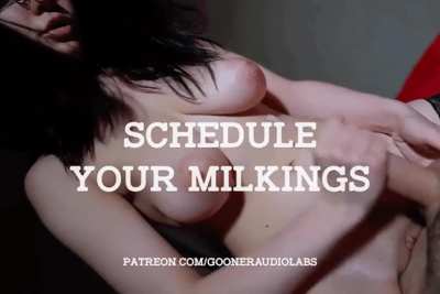 Schedule your milkings.