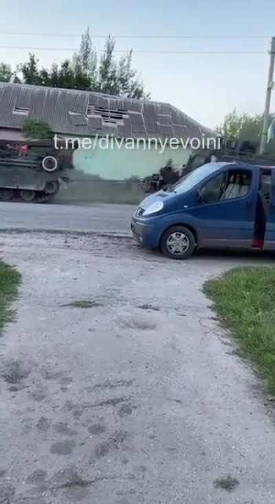 Damaged MRAP of the AFU being recovered. 