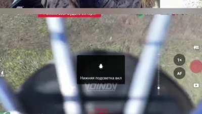 Drone on drone kill: Drone drops nest on another drone to disable it (Ukraine 2024)