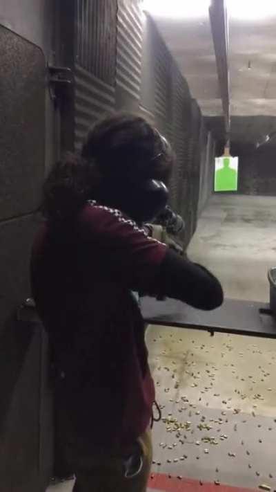 This was my first time shooting, and at the range!