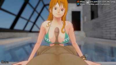 Nami tits job ( Mura ) [one piece]