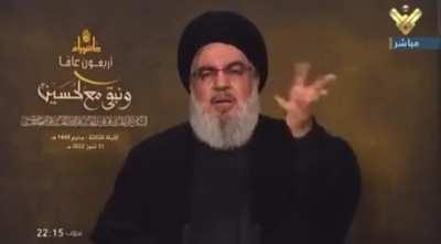 Hassan nasrallah claims that God gave him the authority.