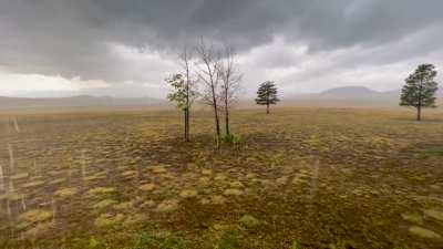 Colorado mountain rain